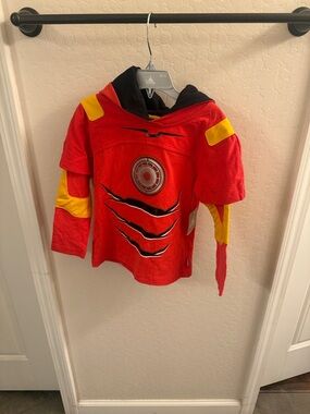 Disney Red and Yellow Iron Hero Hooded Pullover